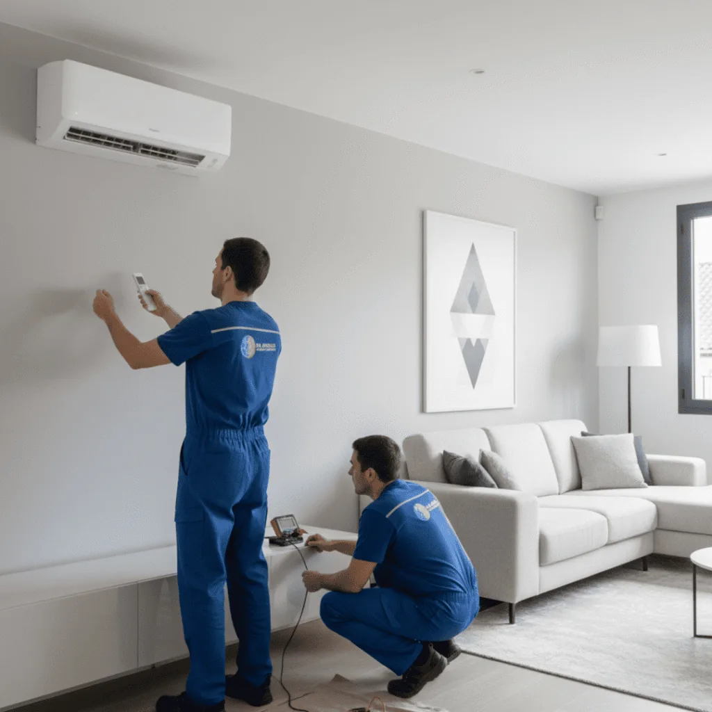 Instalación de aire acondicionado por conductos