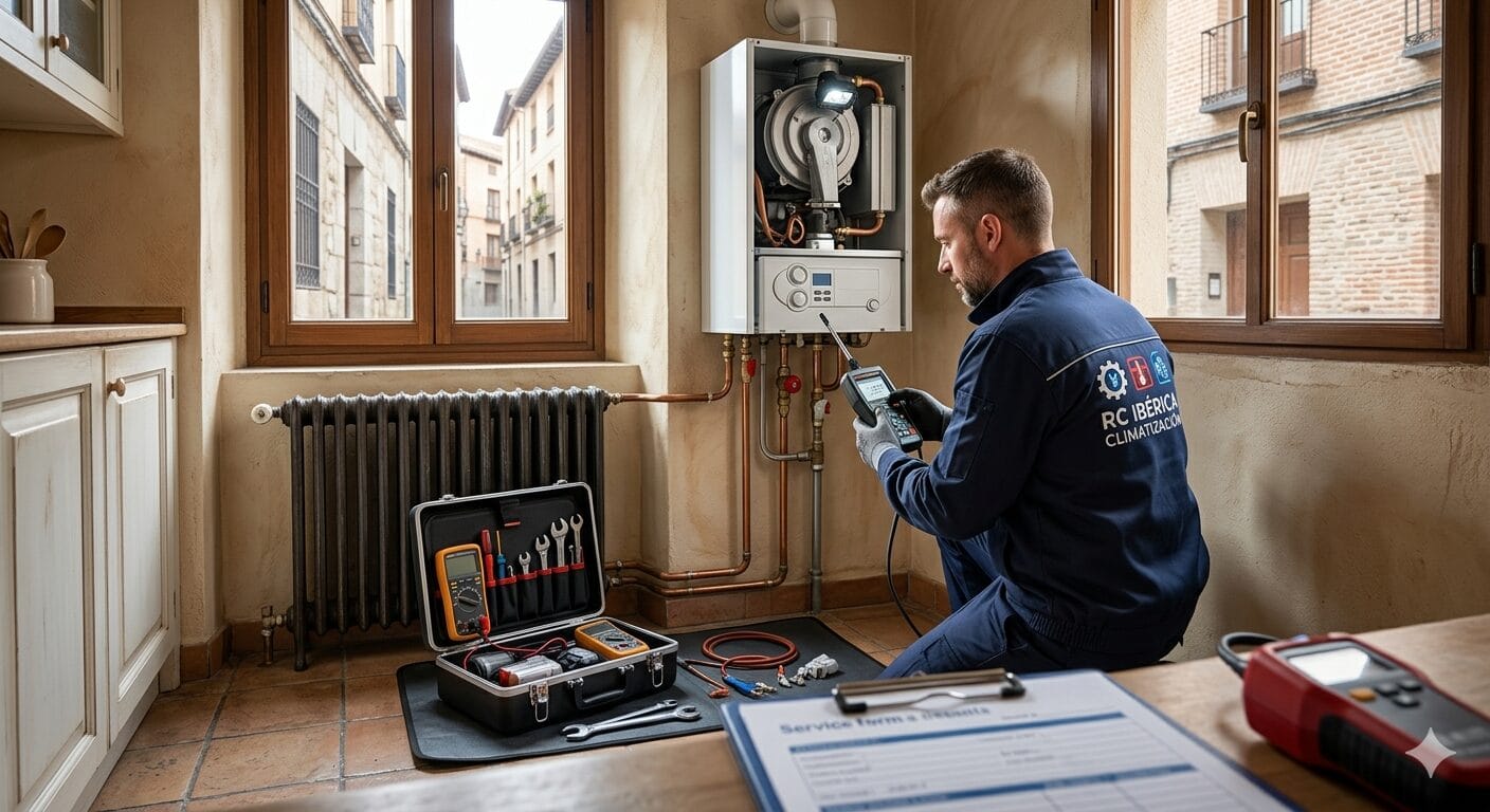 Reparación calderas aires Casco Histórico Barajas servicio técnico RC Ibérica