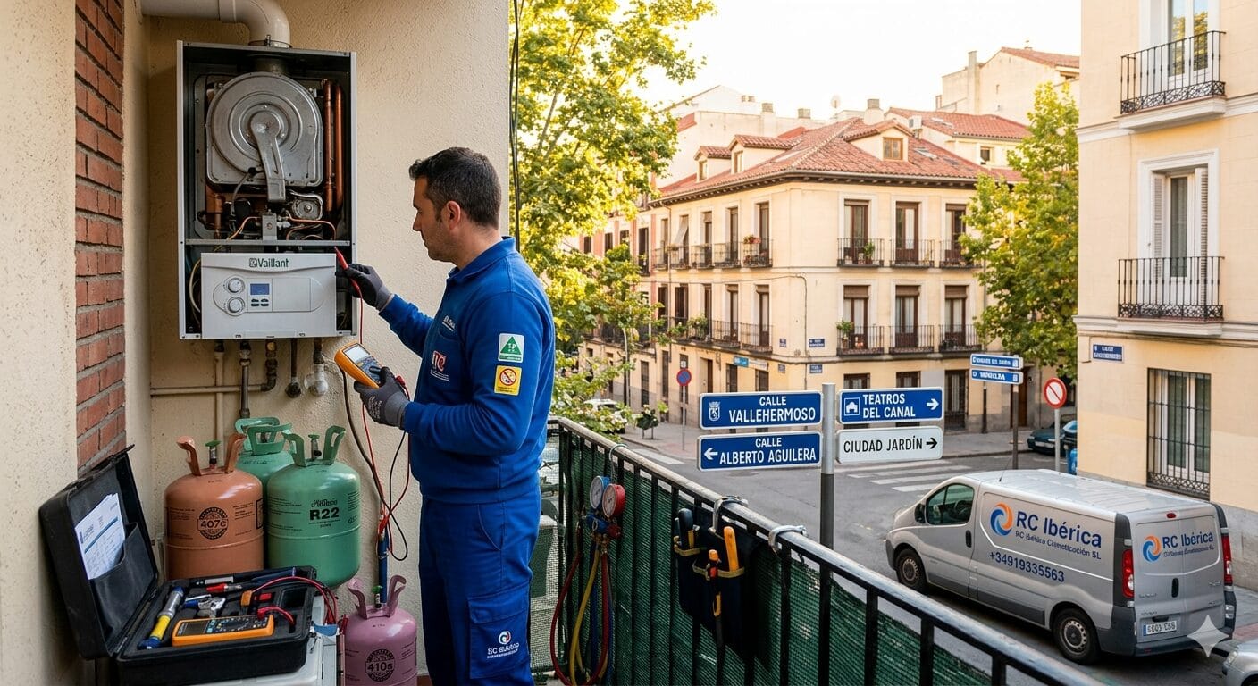 Reparación calderas aires Arapiles servicio técnico RC Ibérica