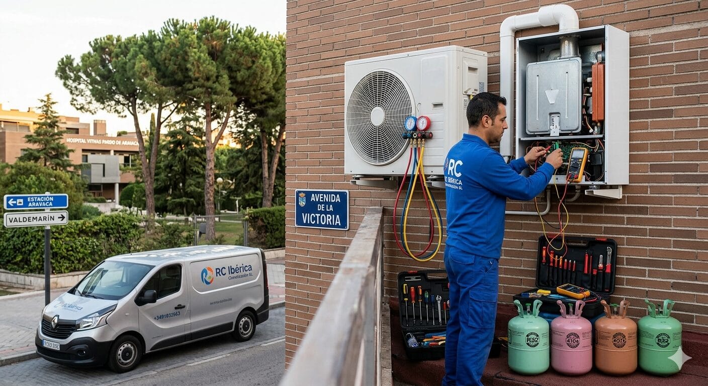 Reparación calderas aires Aravaca servicio técnico RC Ibérica
