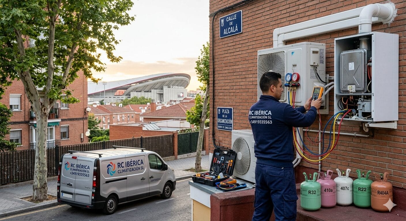 Reparación calderas aires Canillejas servicio técnico RC Ibérica