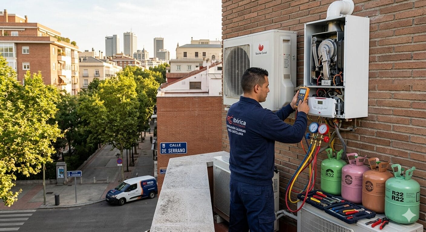Reparación calderas aires Castellana servicio técnico RC Ibérica
