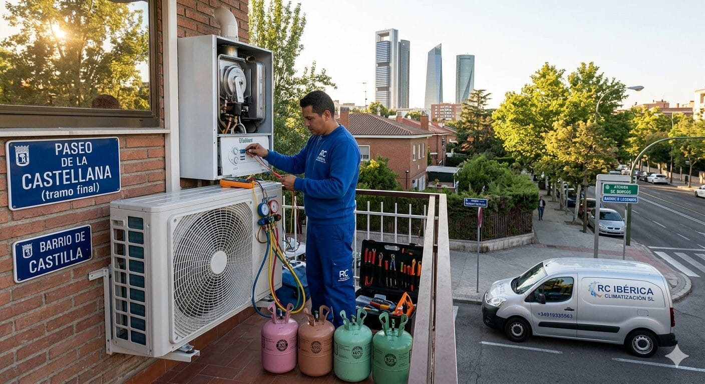 Reparación calderas aires Castilla servicio técnico RC Ibérica