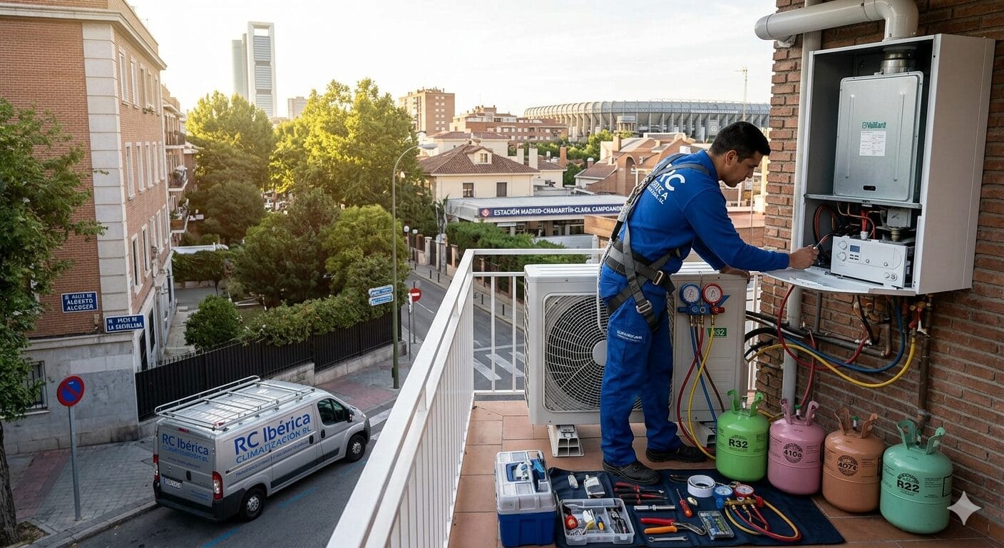 Reparación calderas aires Chamberí servicio técnico RC Ibérica