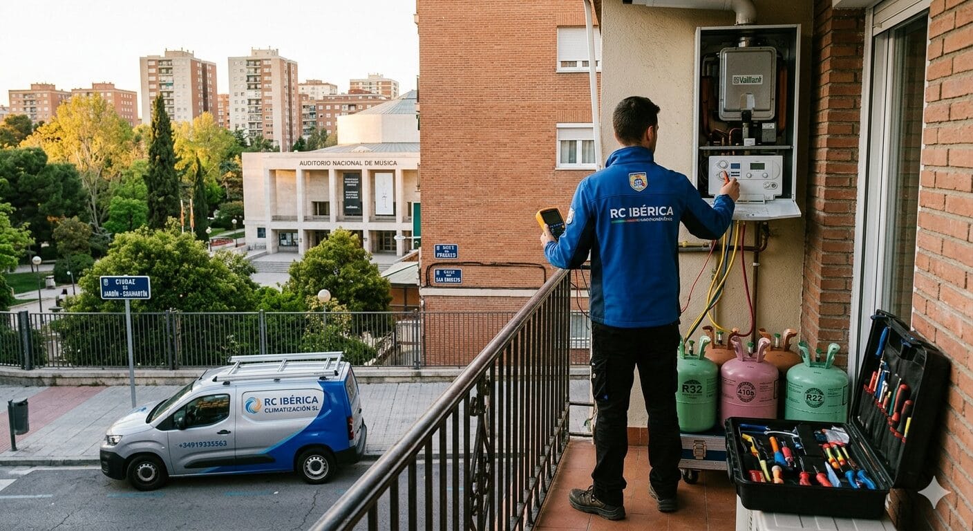 Reparación calderas aires Ciudad Jardín servicio técnico RC Ibérica