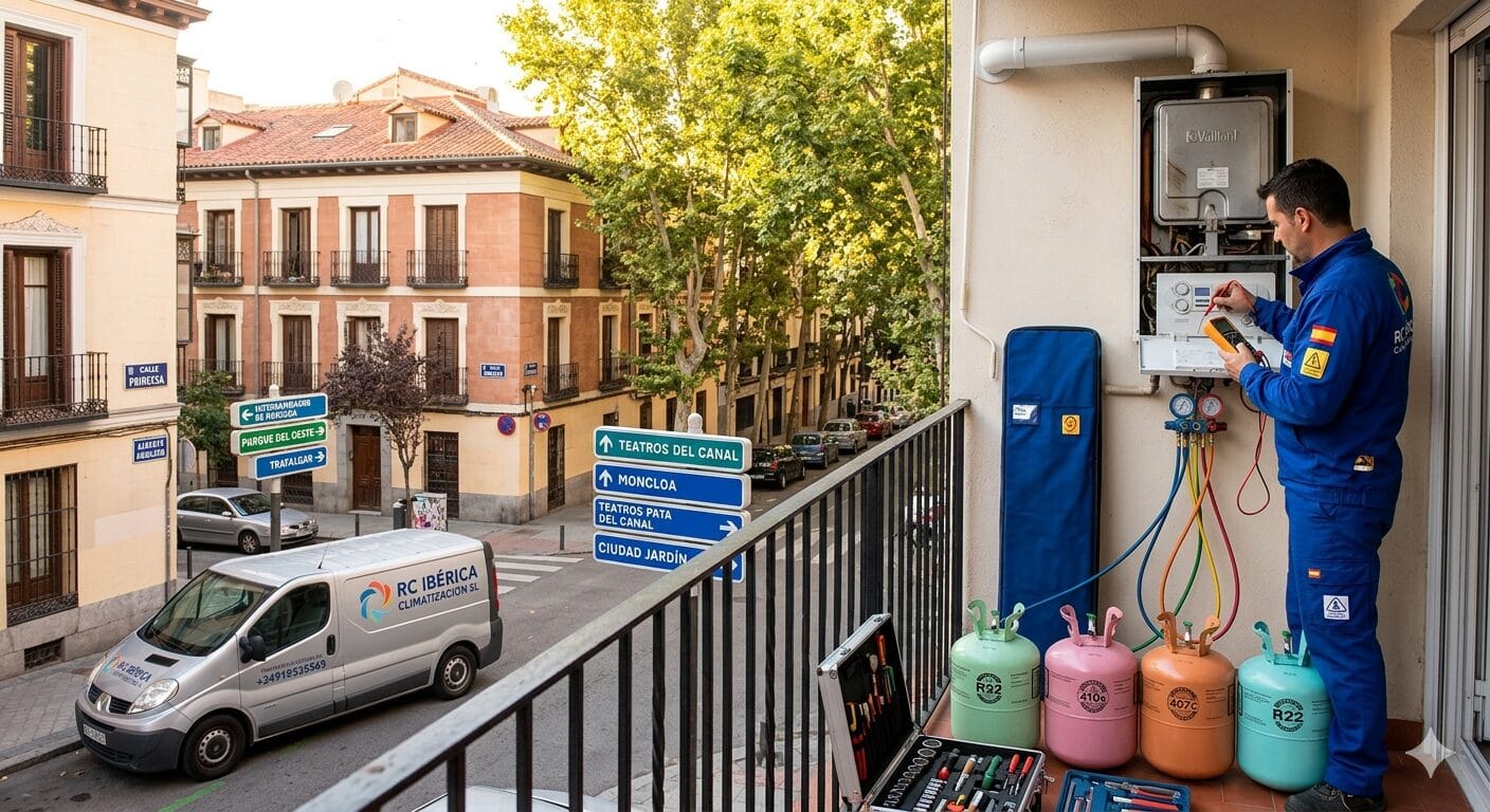 Reparación calderas aires Gaztambide servicio técnico RC Ibérica