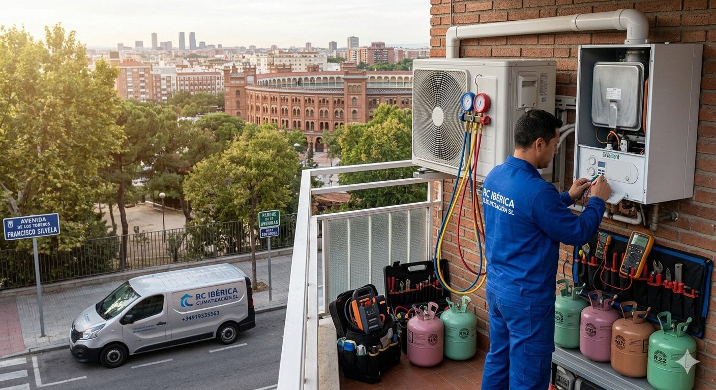 Reparación calderas aires Guindalera servicio técnico RC Ibérica