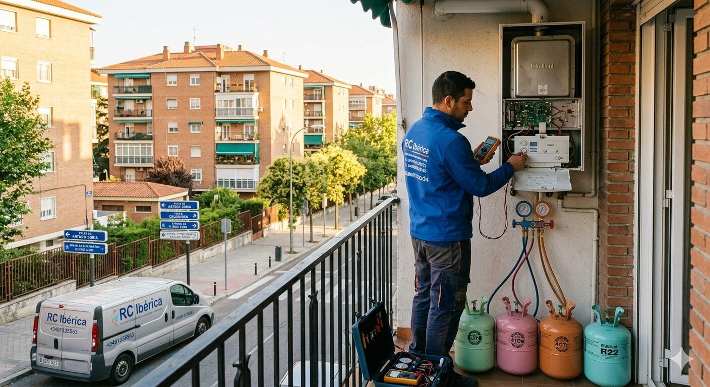 Reparación calderas aires Pinar de Chamartín servicio técnico RC Ibérica