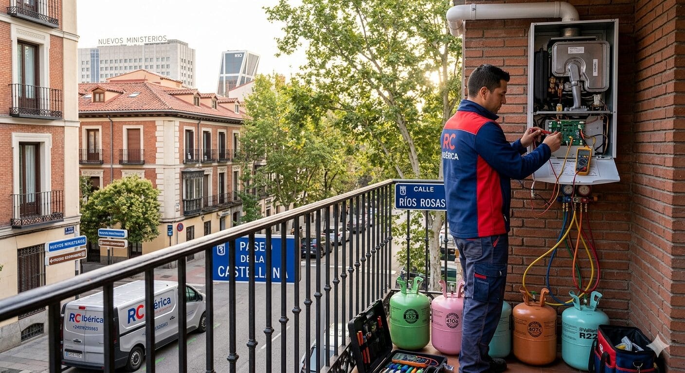 Reparación calderas aires Ríos Rosas servicio técnico RC Ibérica