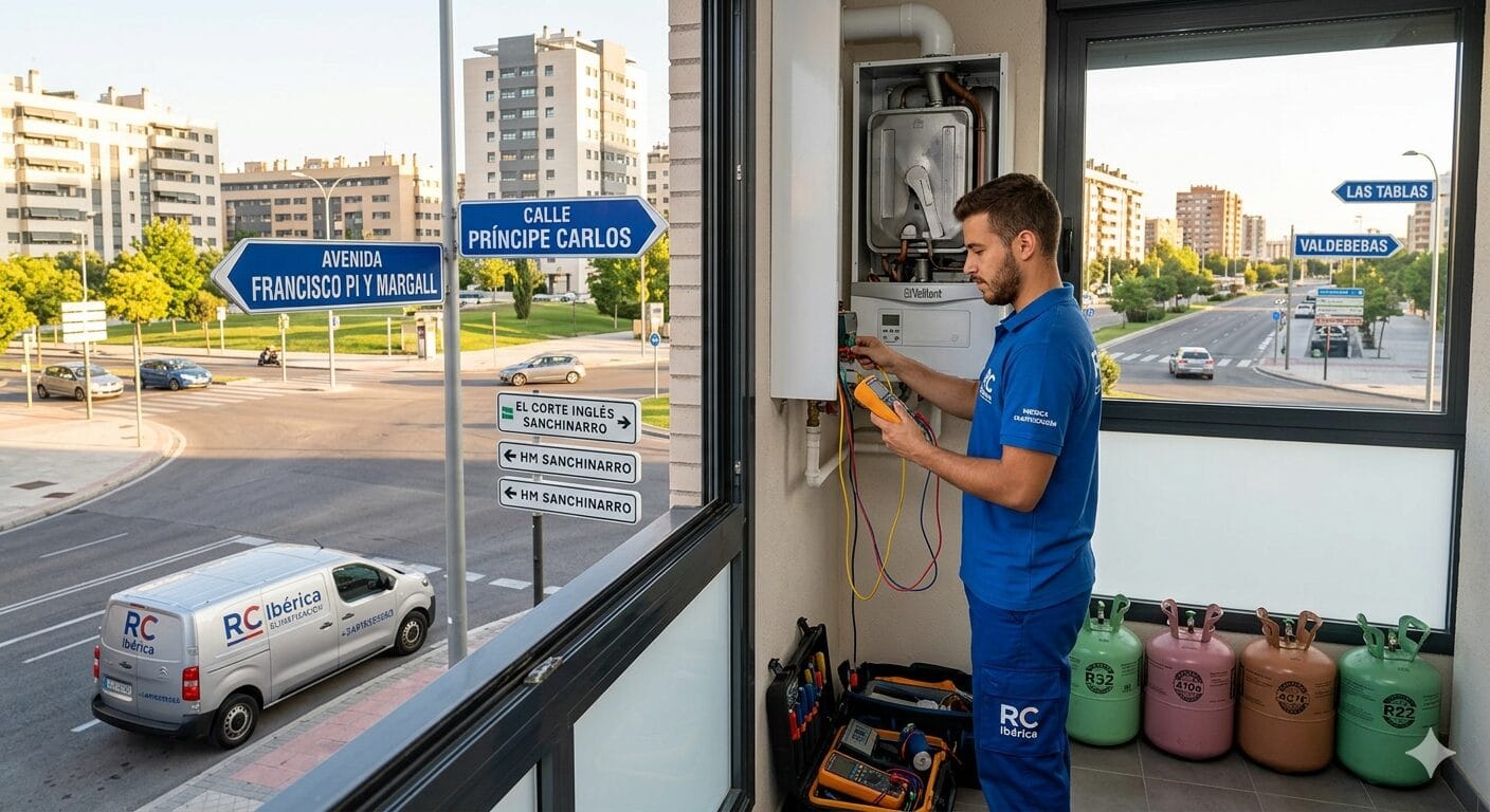 Reparación calderas aires Sanchinarro servicio técnico RC Ibérica