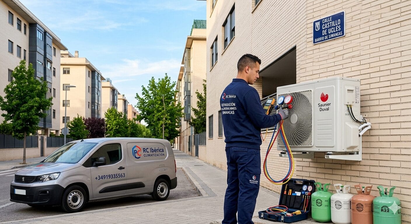 Reparación calderas aires Simancas servicio técnico RC Ibérica