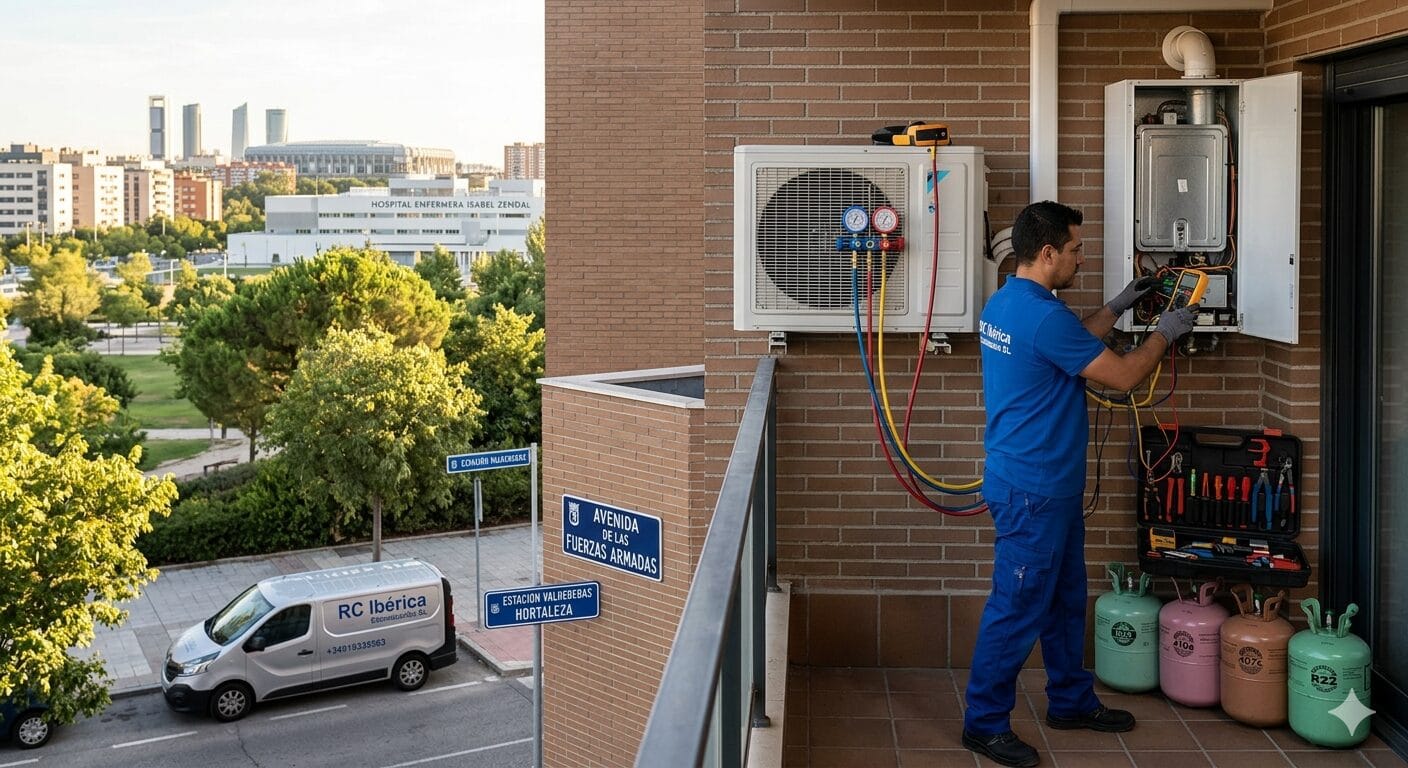 Reparación calderas aires Valdebebas servicio técnico RC Ibérica