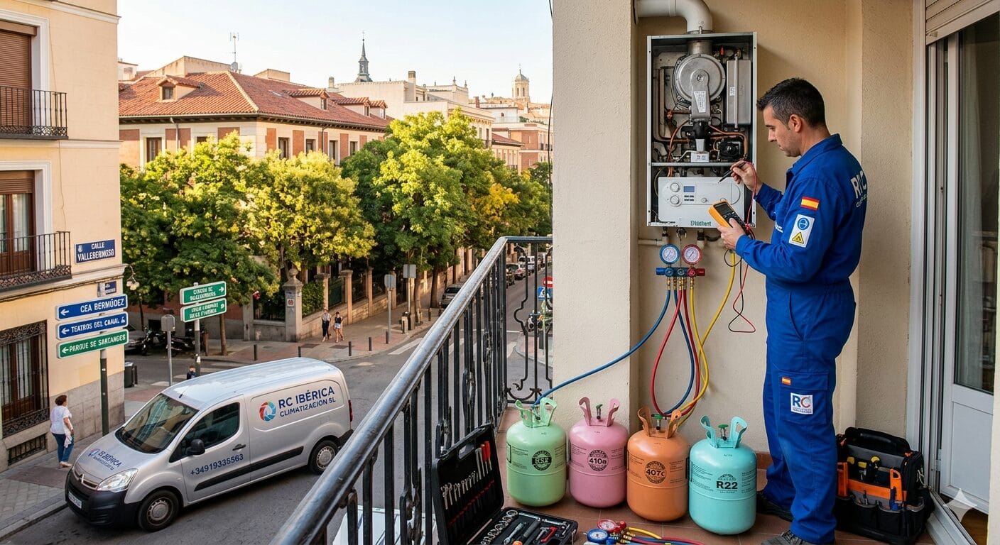 Reparación calderas aires Vallehermoso servicio técnico RC Ibérica