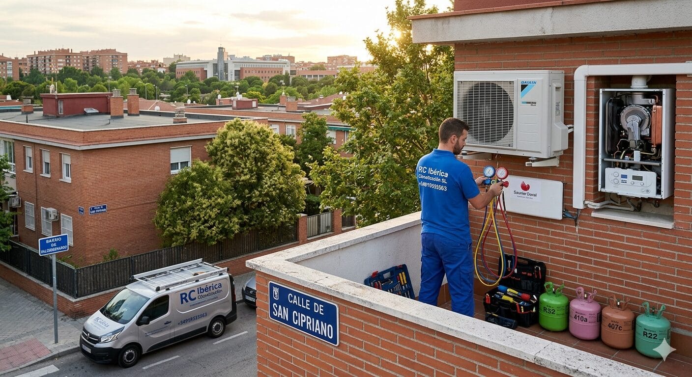 Reparación calderas aires acondicionados Ambroz servicio técnico RC Ibérica