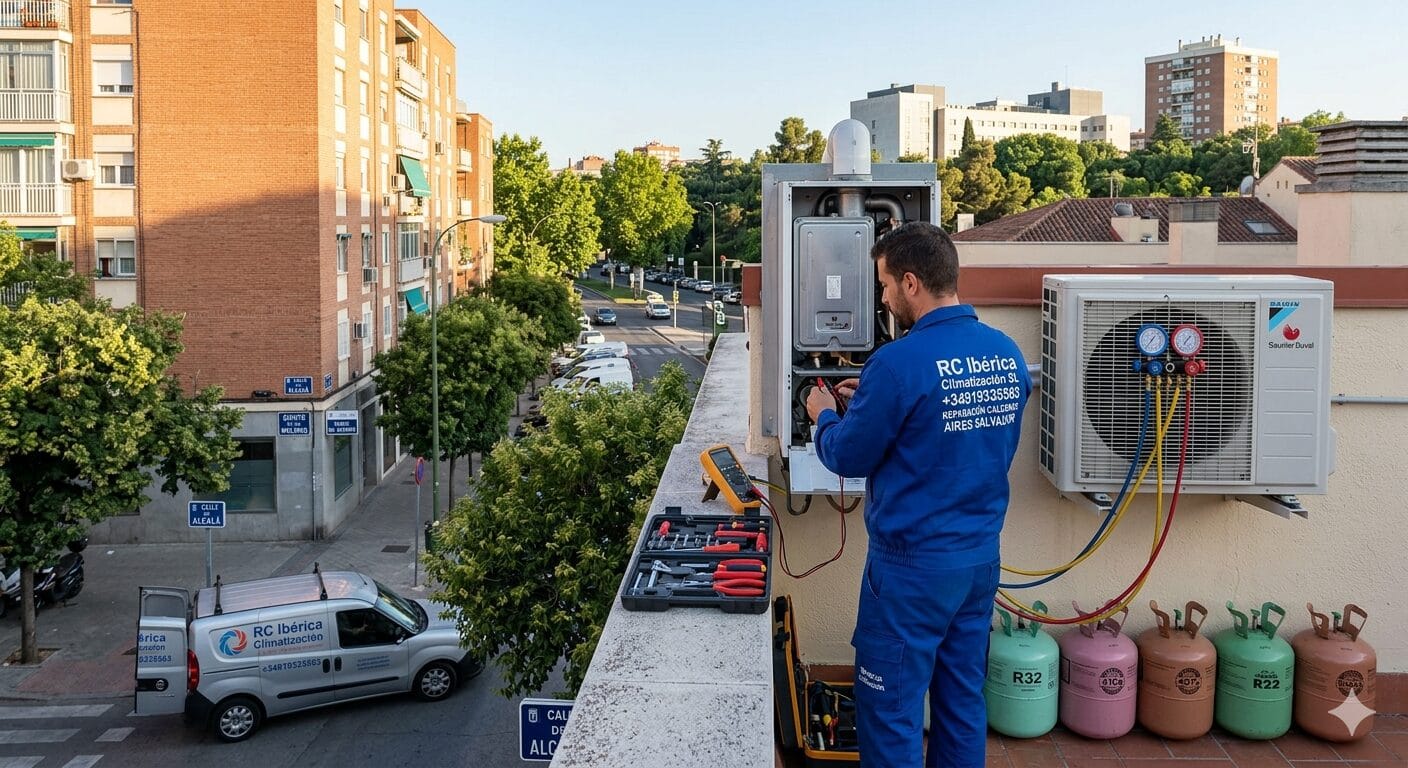 Reparación calderas aires Salvador servicio técnico RC Ibérica